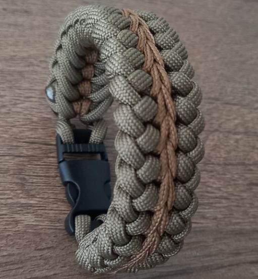 Brazalete Pulsera de Supervivencia Coyote