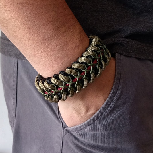 Brazalete Pulsera de Supervivencia Cascabel