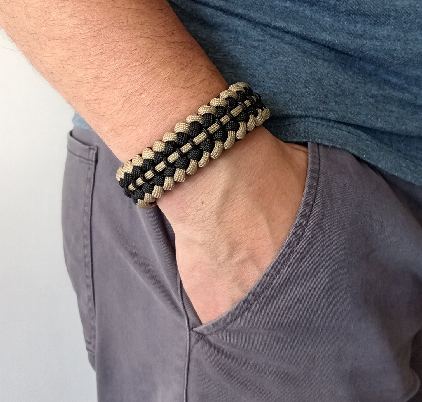 Brazalete Pulsera de Supervivencia Adventure Sport Black Coffe