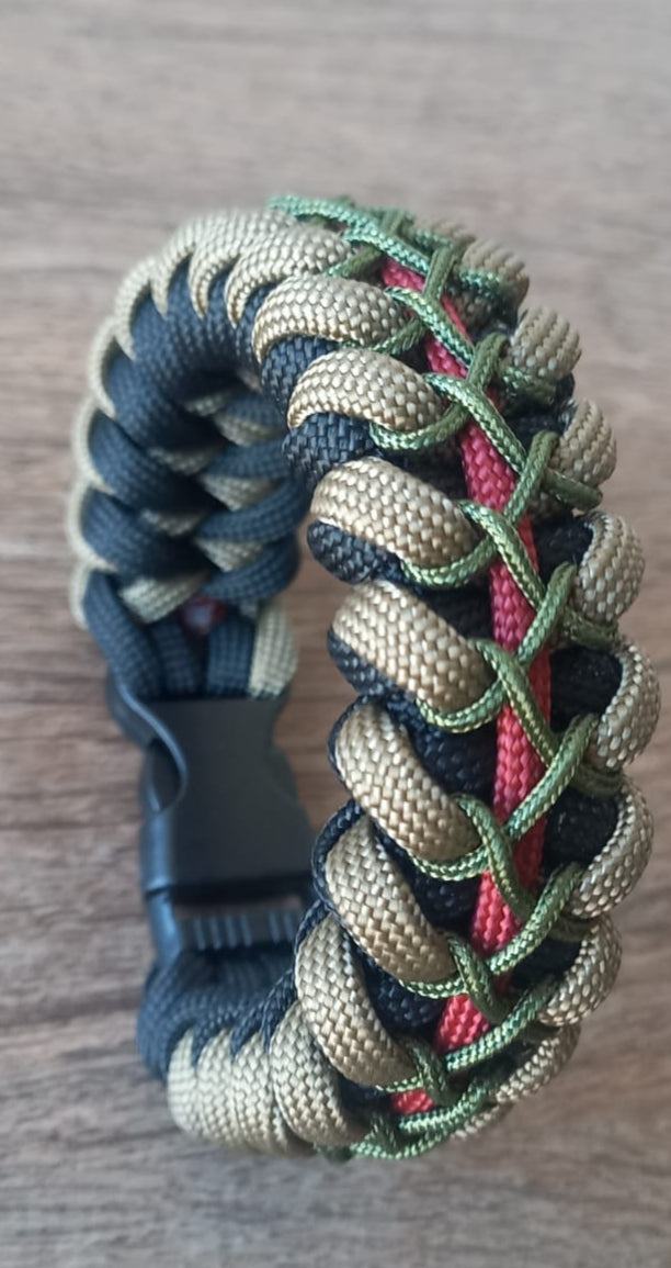 Brazalete Pulsera de Supervivencia Cascabel