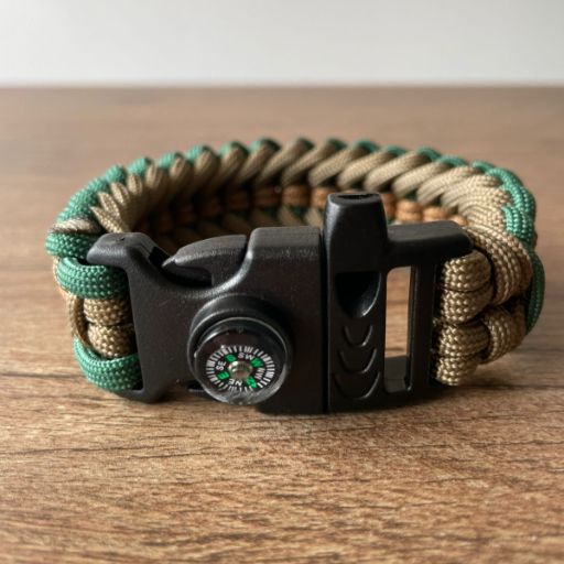 Brazalete Pulsera de Supervivencia Adventure camo