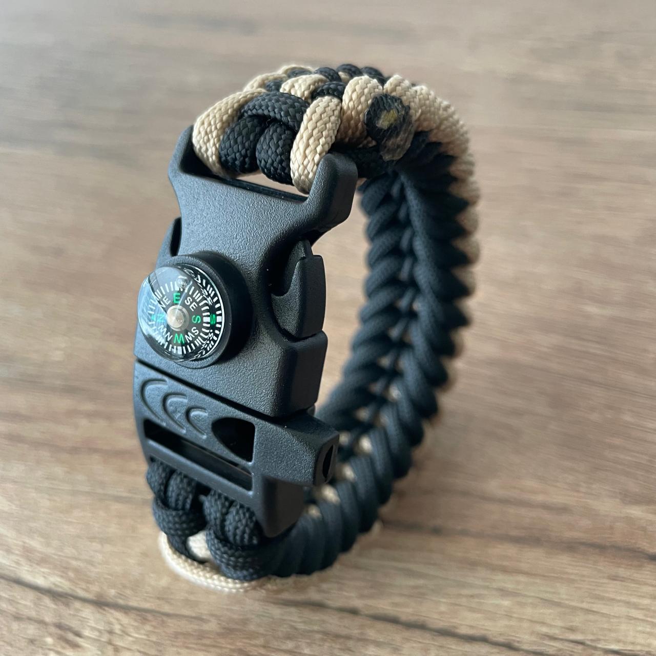 Brazalete Pulsera de Supervivencia Adventure Sport Black Coffe