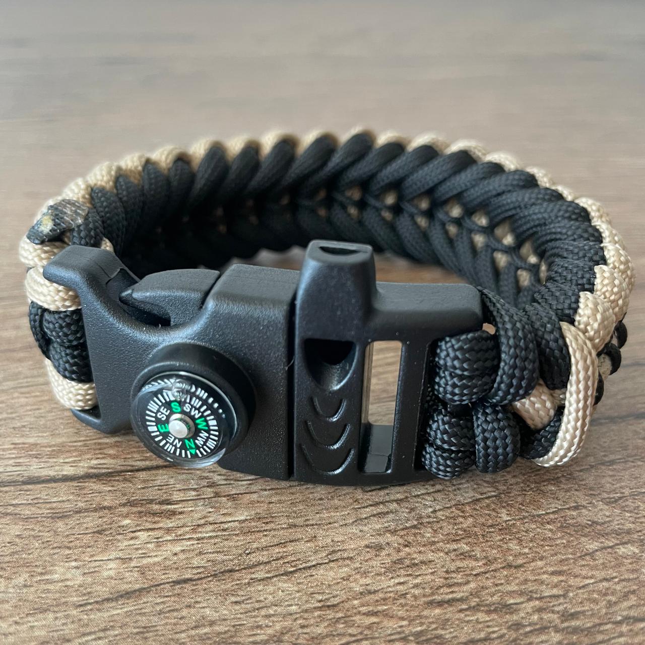 Brazalete Pulsera de Supervivencia Adventure Sport Black Coffe