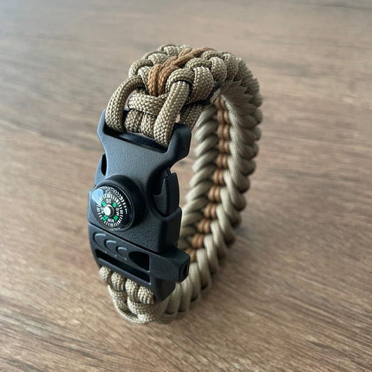 Brazalete Pulsera de Supervivencia Adventure Coyote Sup