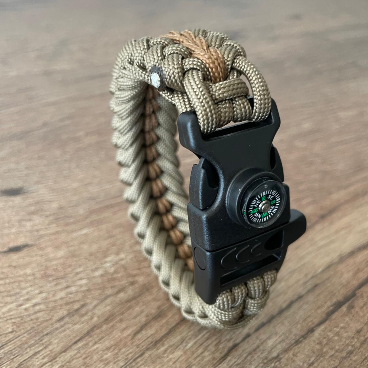 Brazalete Pulsera de Supervivencia Adventure Coyote Sup