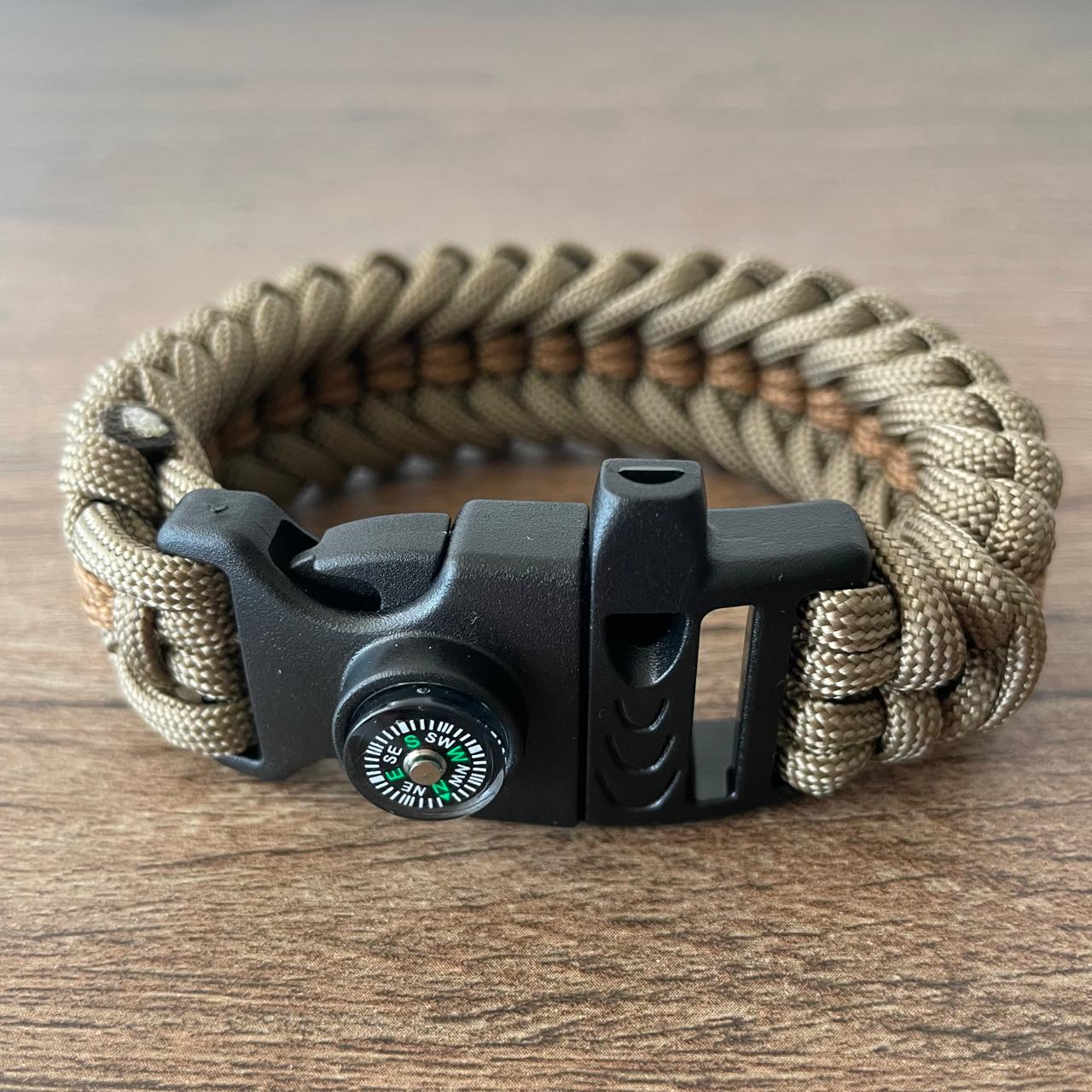 Brazalete Pulsera de Supervivencia Adventure Coyote Sup