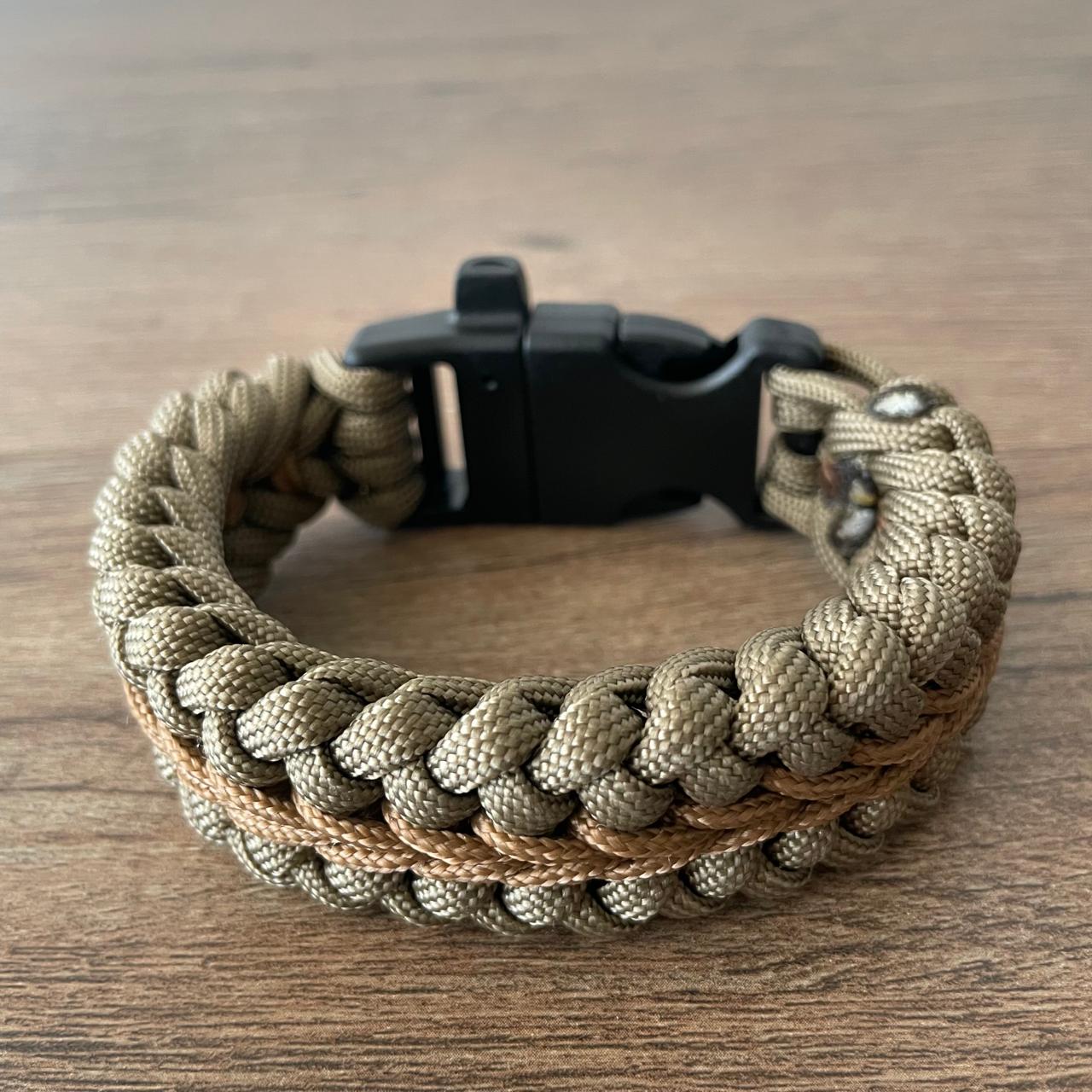 Brazalete Pulsera de Supervivencia Adventure Coyote Sup