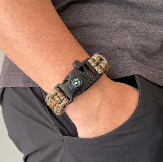 Brazalete Pulsera de Supervivencia Adventure Coyote Sup